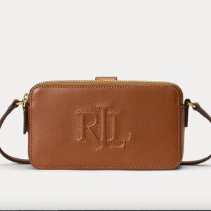 Leather Ralph Lauren Medium Witley Crossbody Wallet NWOT
